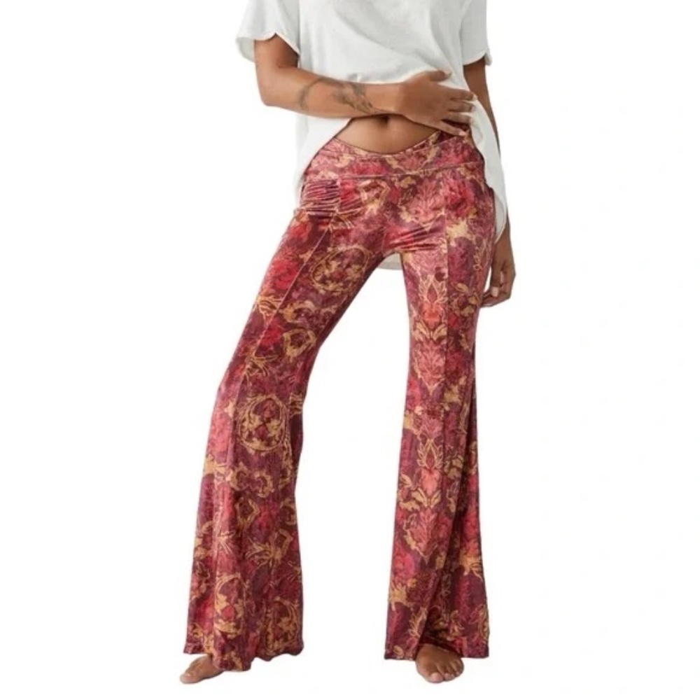 Free People Hold Me Closer Bell Bottom Pants - Picture 2 of 7